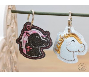 Stickserie - Pferd Pferdekopf - mit ITH Stifteaufsatz & Anhänger